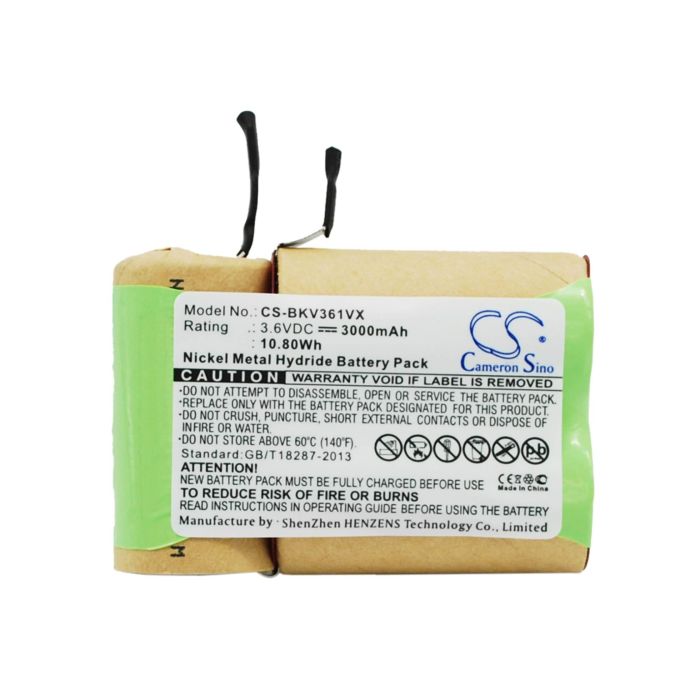 Black+Decker V3600, V3603, V3610 akku 3000mAh / 10.80Wh