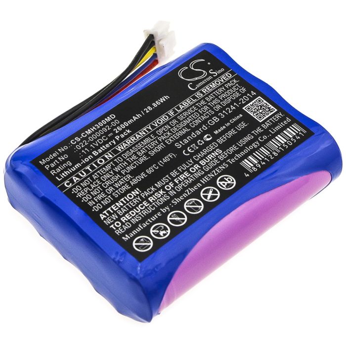 COMEN lääketieteellisen laitteen H3 yhteensopiva akku 2600mAh