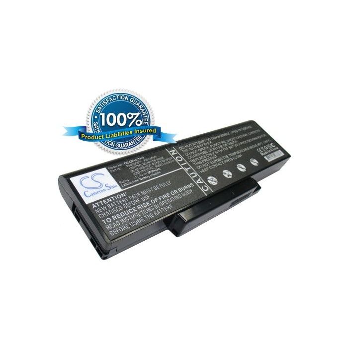 Dell Inspiron 1425, D1425, 1428, 6600 mAh Musta