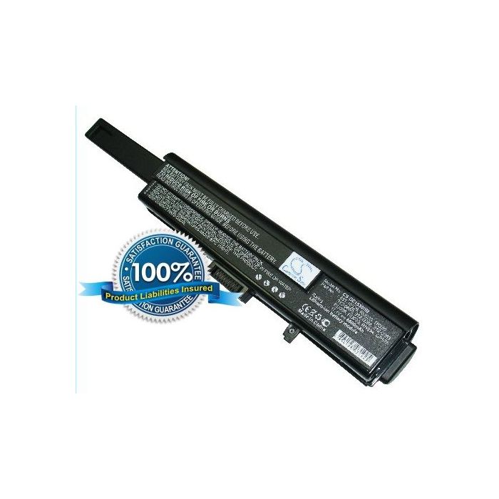 Dell XPS M1530 akku, 6600 mAh Musta