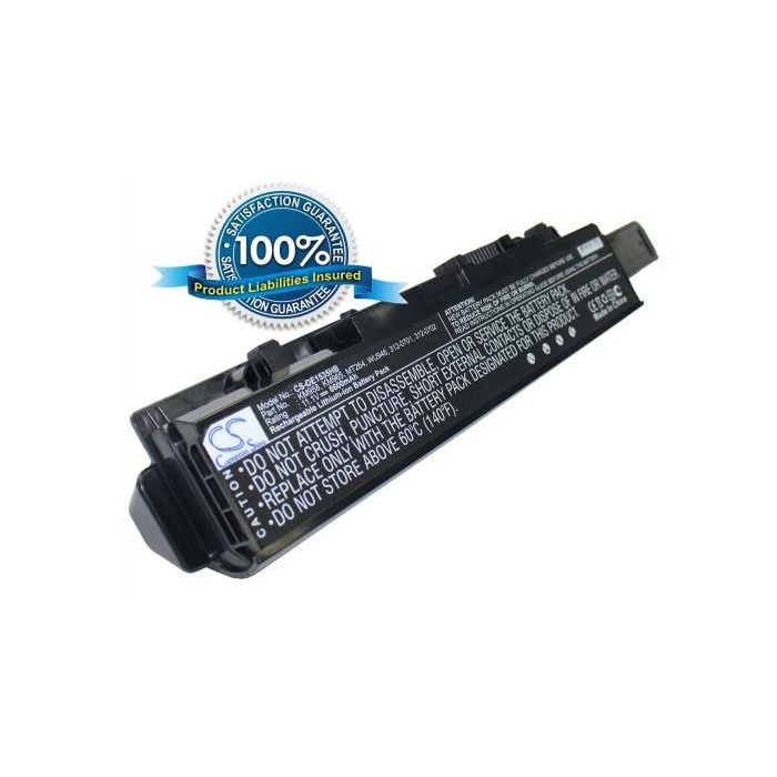 Dell Studio 1535, Studio 1536, Studio 1537, Studio 1555, Studio 1557 akku, 6600 mAh Musta