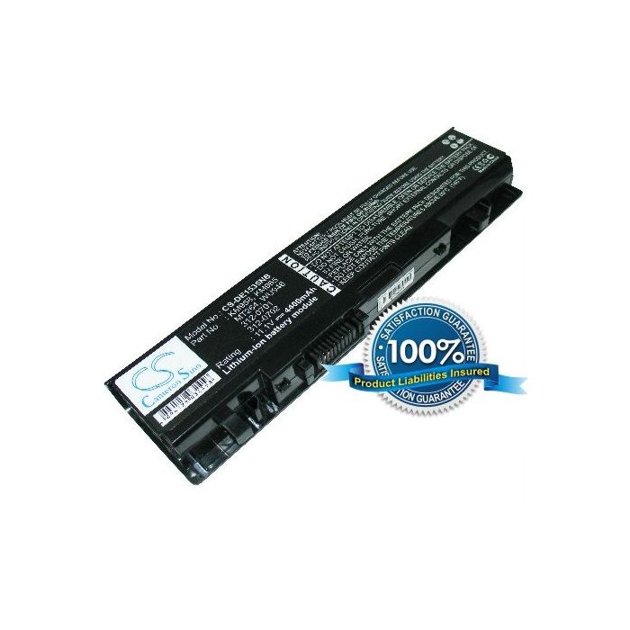 Dell Studio 1535, Studio 1536, Studio 1537, Studio 1555, Studio 1557 akku, 4400 mAh Musta