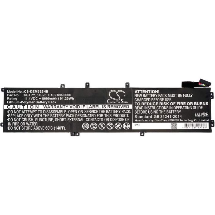 Dell Precision 5520 Akku 8000 mAh