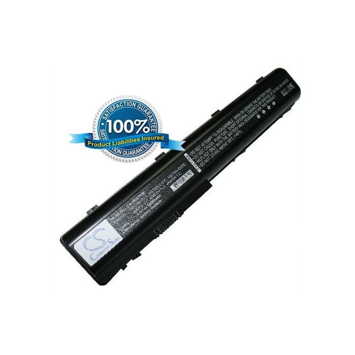 HP Pavilion dv7, Pavilion HDX  akku, 6600 mAh Musta