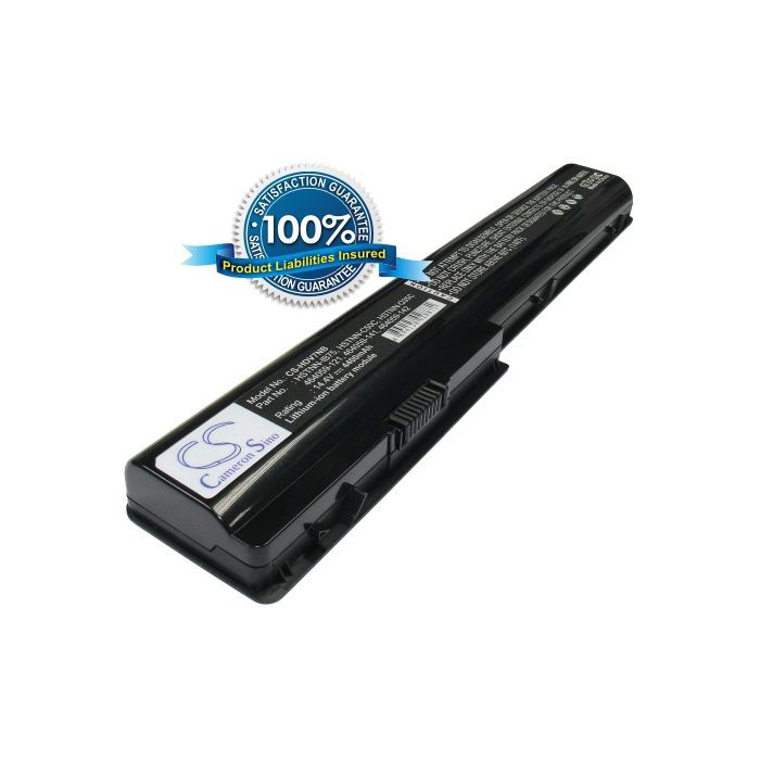 HP Pavilion dv7, Pavilion HDX  akku, 4400 mAh Musta