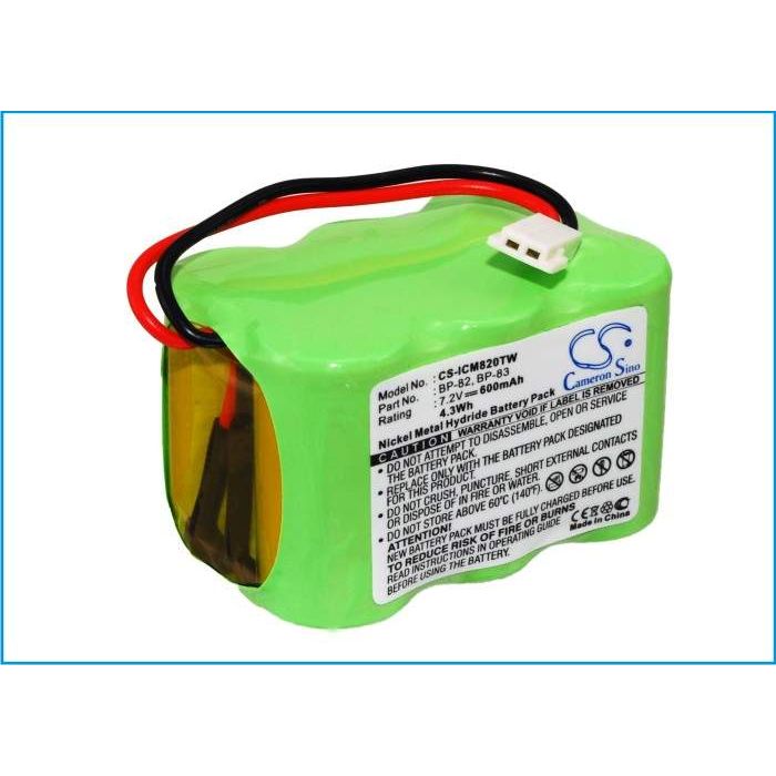 Icom IC-24AT, IC-24ET, IC-25RA akku 600mAh / 4.32Wh