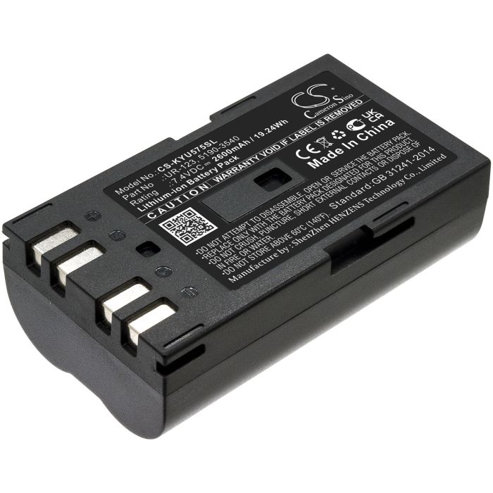 Keysight lämpökameran U5752A / U5855 yhteensopiva akku 2600mAh