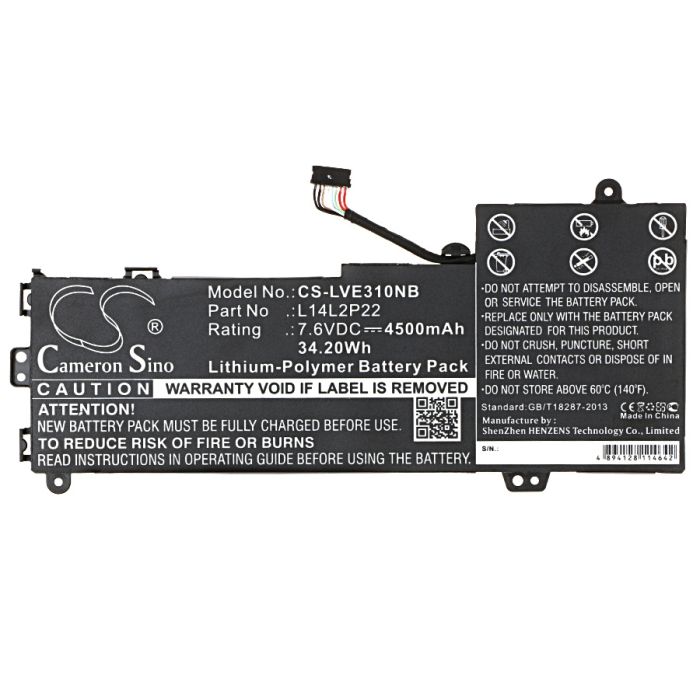 Lenovo E31, E31-70, E31-70-80KX0007GE akku 4500 mAh