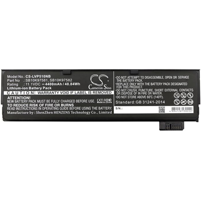Lenovo Thinkpad P51S, T470, T570 akku 4400 mAh
