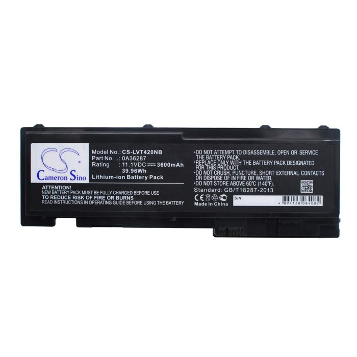 Lenovo ThinkPad T420s, Thinkpad T420s 4171-A13, ThinkPad T420si akku 3600 mAh
