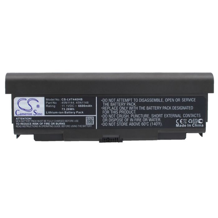 Lenovo kannettavan tietokoneen 20AT0019CD / ThinkPad L440 yhteensopiva akku 6600mAh