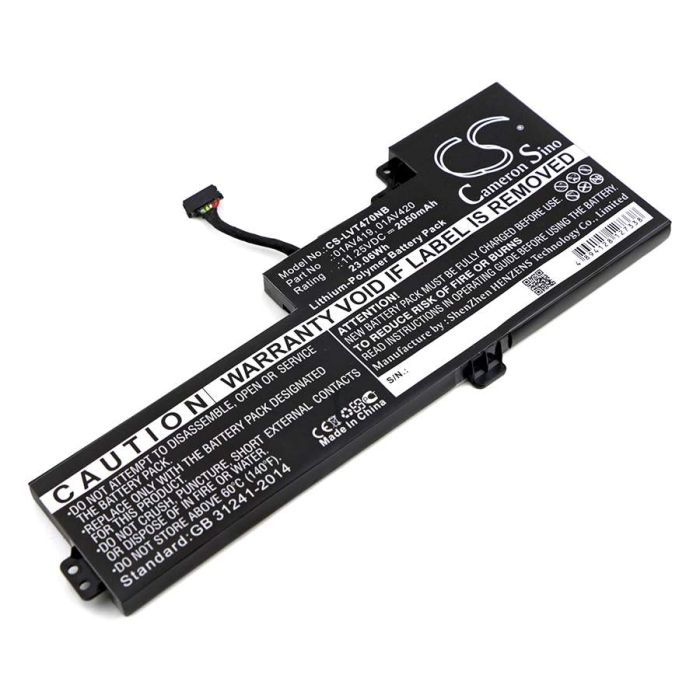 Lenovo ThinkPad T470 akku 2050 mAh - Musta