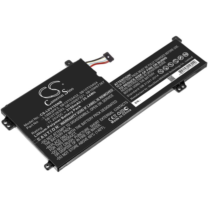 Lenovo kannettavan tietokoneen IdeaPad L340 / IdeaPad L340 15iWL yhteensopiva akku 3150mAh