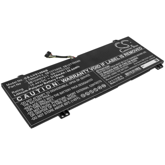 Lenovo kannettavan tietokoneen IdeaPad S540-14API / Ideapad S540-14IWL yhteensopiva akku 3150mAh