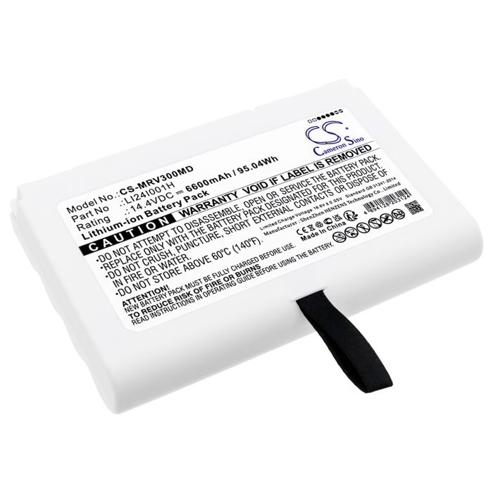 Mindray lääketieteellisen laitteen SV300 / uMED20 yhteensopiva akku 6600mAh