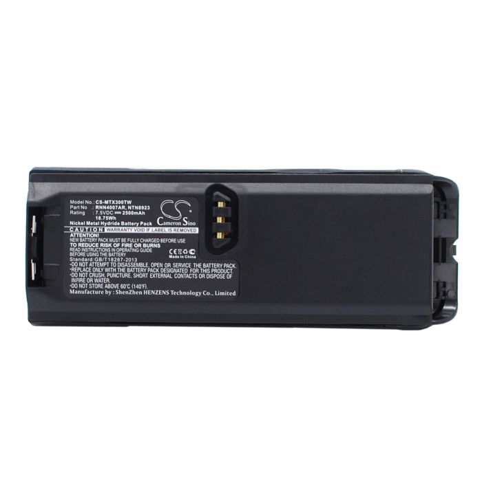 Motorola NTN8293, NTN8294, Tetra MTP200 akku 2500mAh / 18.75Wh