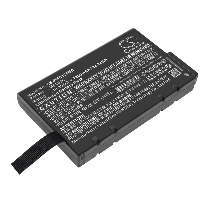 Philips lääketieteellisen laitteen Efficia CM10 / Efficia CM12 yhteensopiva akku 7800mAh