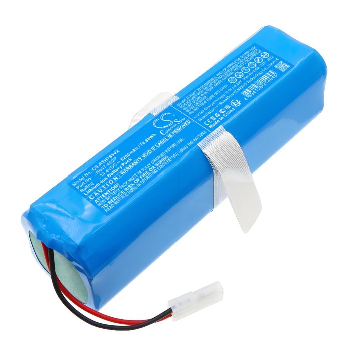 Rowenta pölynimurin tai robotti-imurin RG7975WH/NS0 / RG7987WH/NS0 yhteensopiva akku 5200mAh