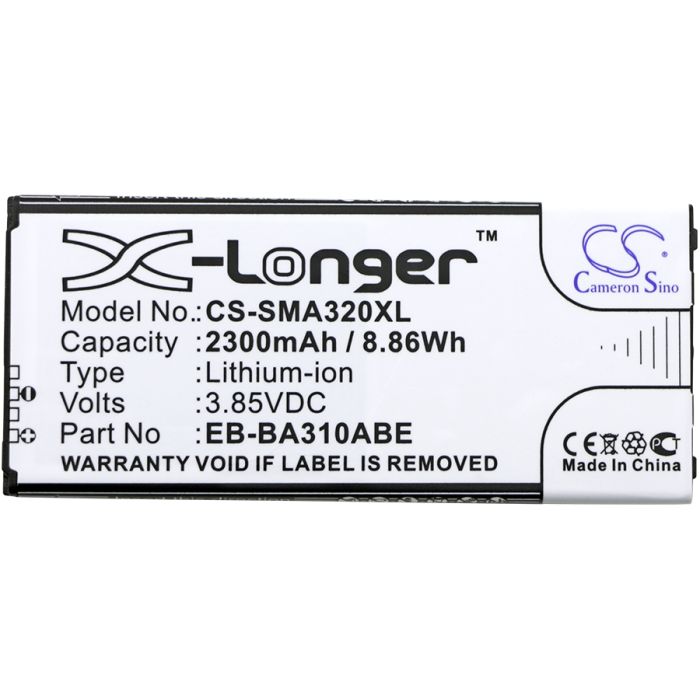 Samsung Galaxy A3 2016 Duos LTE tehoakku 2300 mAh