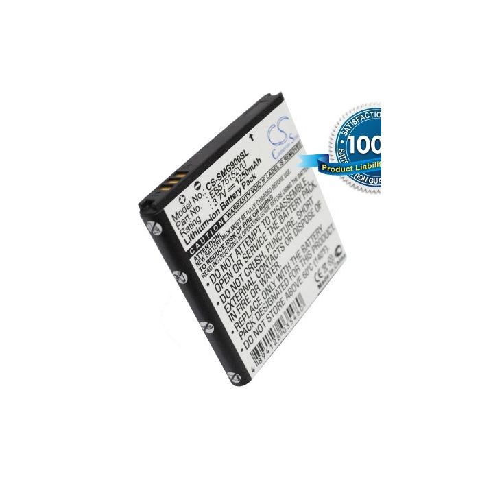 Samsung Galaxy S, GT-i9000, GT-I9008, GT-I9088, SCH-i500, SCH-I909, SGH-i897, SGH-T959, SHW-M110S, SPH-D700, Vibrant akku 1250 mAh