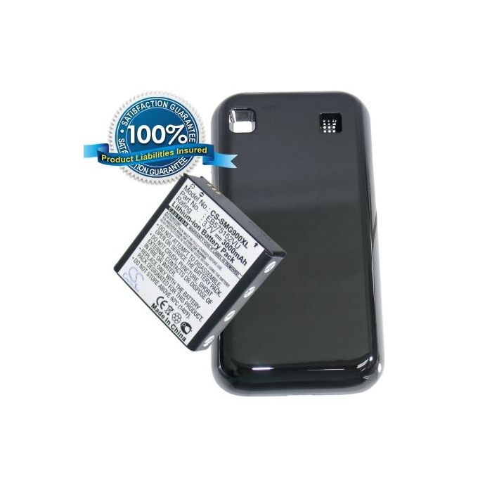 Samsung Galaxy S GT-i9000, Galaxy S PLUS GT-i9001 tehoakku laajennetulla takakannella 3000 mAh