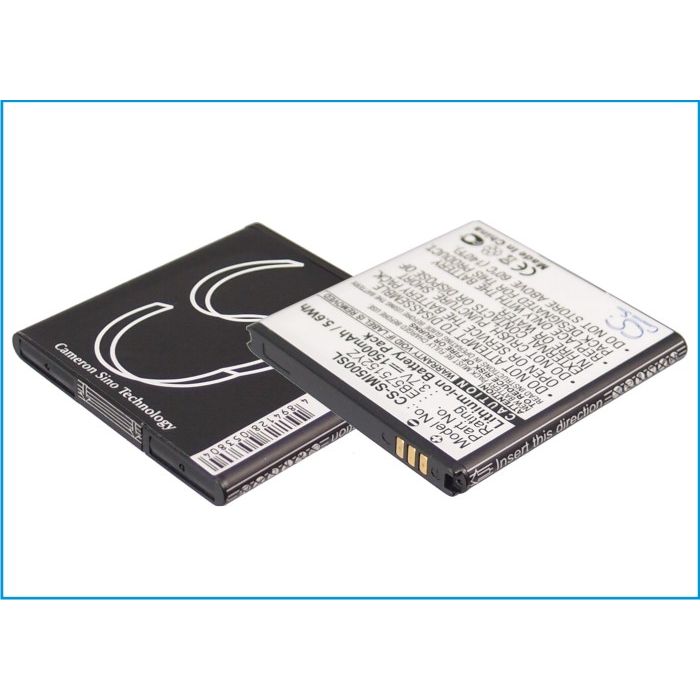 Samsung SCH-i500, Verizon SCH-I500, Fascinate, Fascinate i500, Mesmerize i500, Showcase i500 yhteensopiva akku 1500 mAh