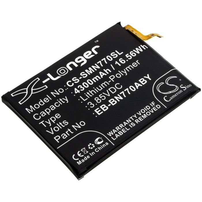 Samsung älypuhelinten Galaxy Note 10 Lite / SM-N770F/DS yhteensopiva akku 4300mAh