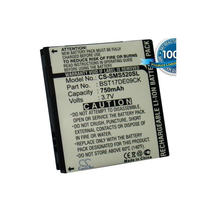 SamsungGT-S5200, S5200 akku 750 mAh