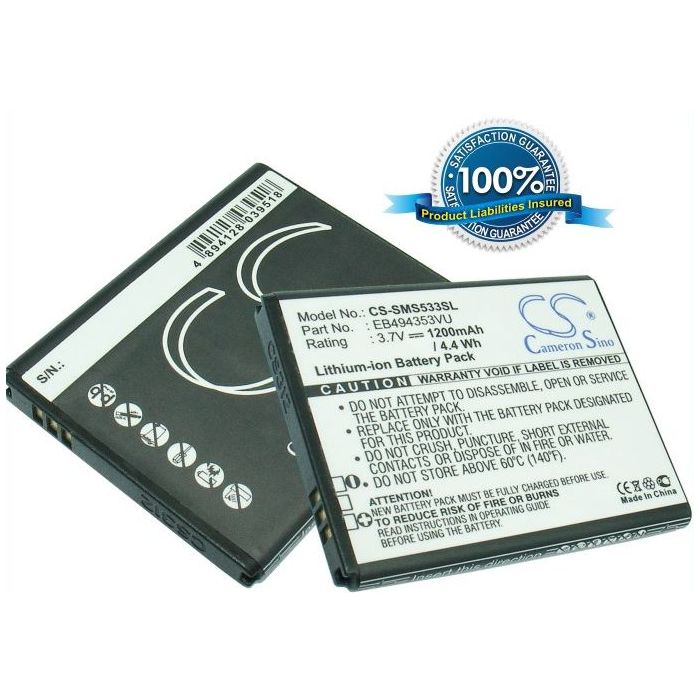 Samsung GT-S5570, Galaxy Mini, GT-S5250, GT-S5330 akku 1200 mAh