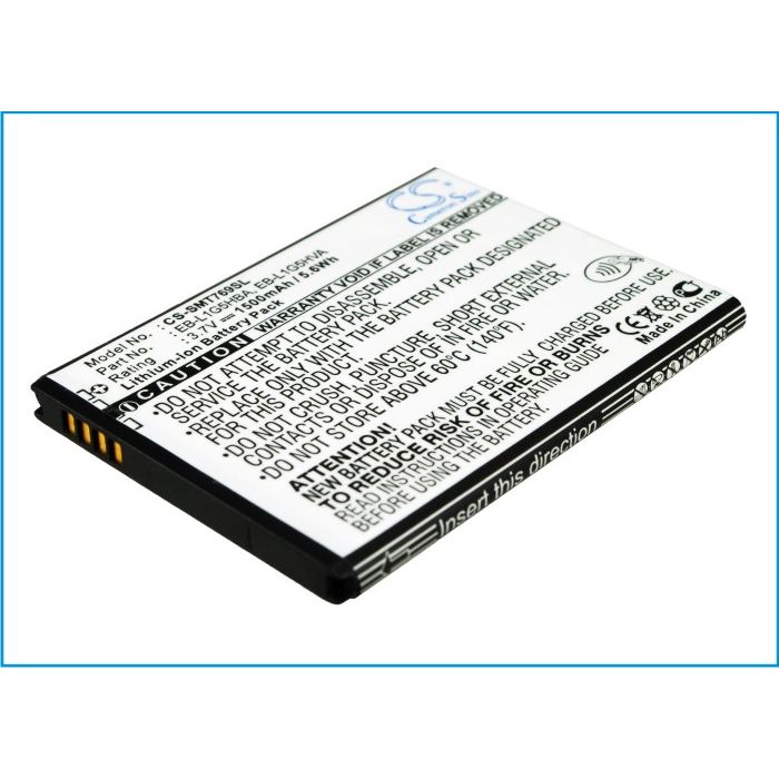 Samsung SGH-T769, Galaxy S Blaze 4G, SGH-i577 yhteensopiva akku  1500 mAh
