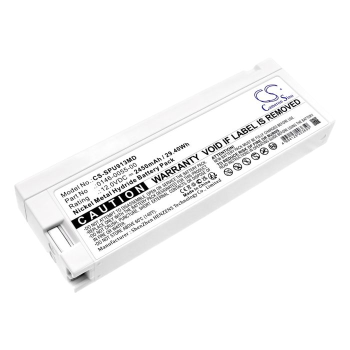 Spacelabs lääketieteellisen laitteen Ultraview SL / 91369 yhteensopiva akku 2450mAh