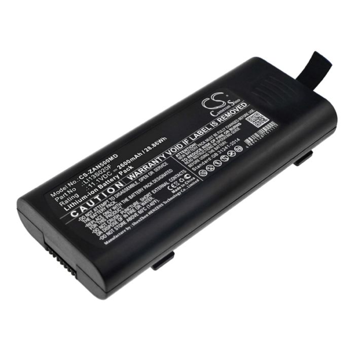 Zondan lääketieteellisen laitteen Apollo N5 / ZD120D yhteensopiva akku 2600mAh