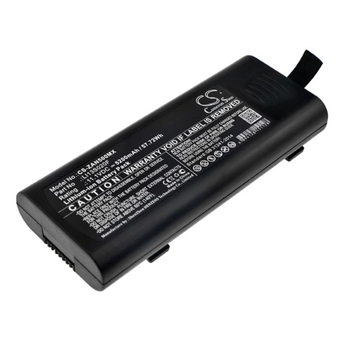 Zondan lääketieteellisen laitteen Apollo N5 / ZD120D yhteensopiva akku 5200mAh