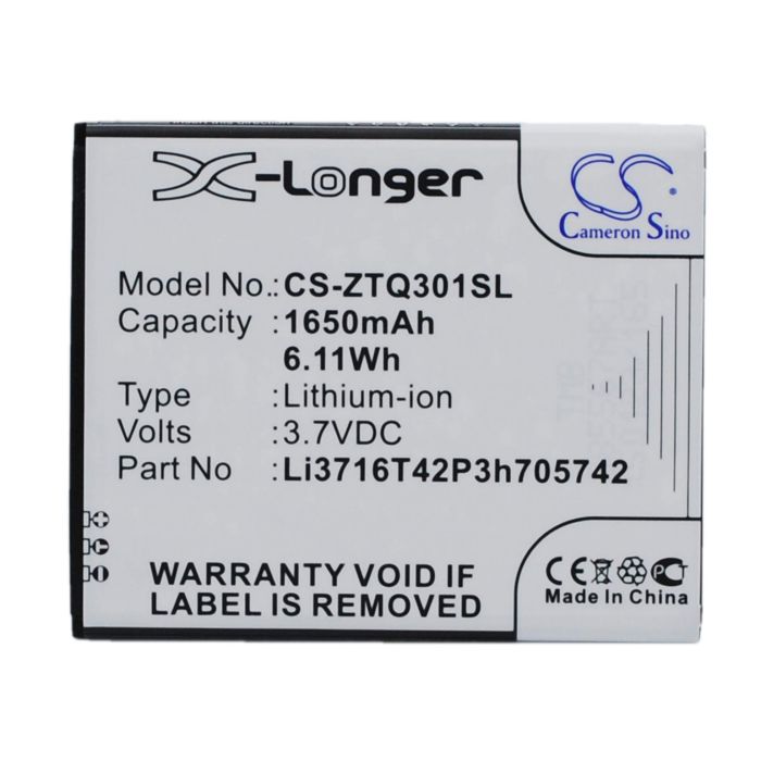 ZTE Q301C, Q301T, Q30C akku 1650 mAh