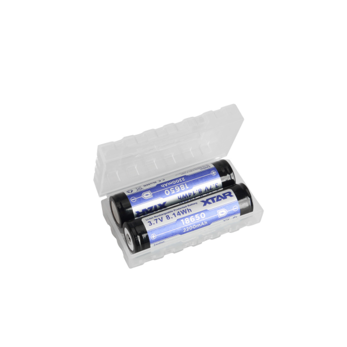 26650 Akkukotelo - Läpinäkyvä