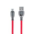 Forever Tornado USB-C lataus- ja synkronointikaapeli 1m 3A, punainen