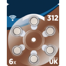 Rayovac Advanced  312 / PR41 Kuulokojeparisto, 6-kpl