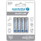 everActive ladattava AAA / R03 NiMH akku - 800 mAh - 4 kpl - Heti käyttövalmis