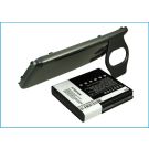 Samsung Nexus 4G LTE tehoakku erillisellä laajennetulla mustalla takakannella 3300 mAh