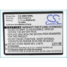 Samsung Galaxy Note, GT-N7000, GT-I9220 tehoakku erillisellä laajennetulla valkoisella takakannella 5000 mAh