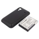 Samsung GT-S5830 tehoakku erillisellä laajennetulla mustalla takakannella 2400 mAh