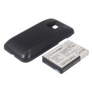 Samsung GT-S7500, Galaxy Ace Plus  tehoakku erillisellä laajennetulla mustalla takakannella 2400 mAh