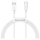 Baseus Superior Series Fast Charge USB-C Data ja latauskaapeli, 66W, 2m - Valkoinen