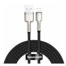 Baseus Cafule Metal USB Lightning kaapeli 2m 2.4A - musta