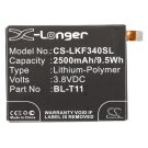 LG G Flex, F340  Akku 2500 mAh