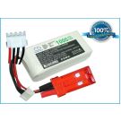 Li-Po akku, 1000mAh, 11,1V, 30C