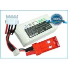 Li-Po akku, 1300mAh, 11,1V, 30C
