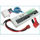 Li-Po akku, 1800mAh, 7,4V, 30C