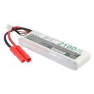 Li-Po akku, 2100mAh, 7,4V, Gold Plug