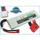 Li-Po akku, 3200mAh, 7,4V, 35C